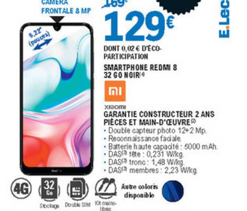 Smartphone Redmi 8 32 Go Noir