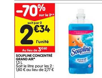 Soupline Concentré Grand Air -70% Sur Le 2ème