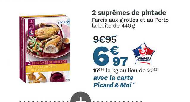 2 suprêmes de pintade