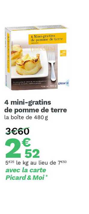 4 mini-gratins de pomme de terre