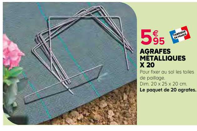 agrafes métalliques x20