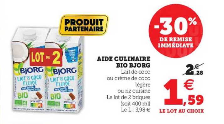 aide culinaire bio bjorg