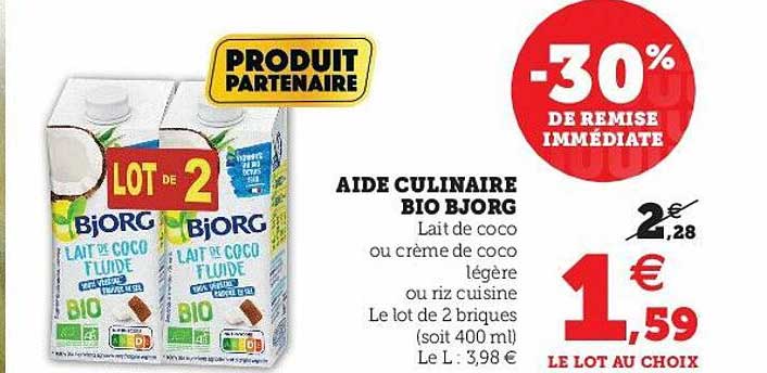 aide culinaire bio bjorg