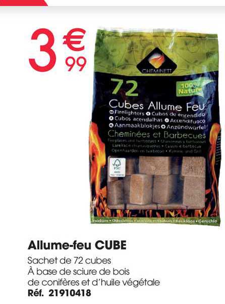 allume-feu cube