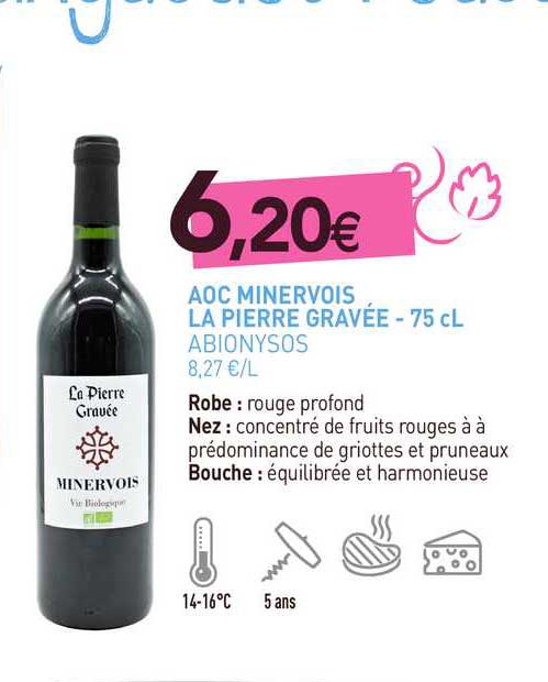 aoc minervois la pierre gravée - abionysos