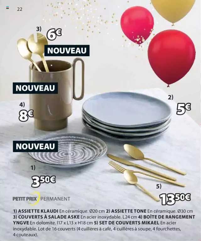 assiette klaud, assiette tone, couverts à salade aske, boîte de rangement yngve, set de couverts mikael