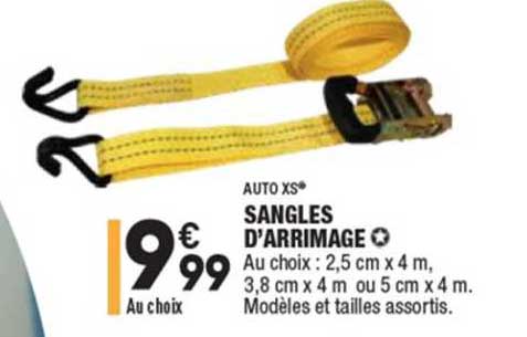 auto xs sangles d'arrimage