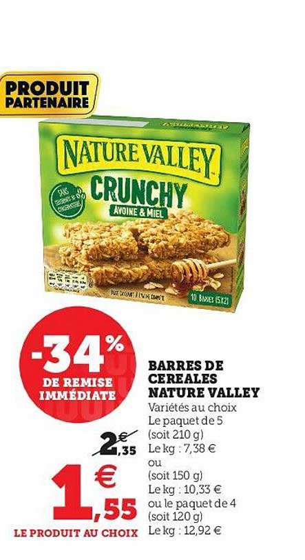 barres de céréales nature valley