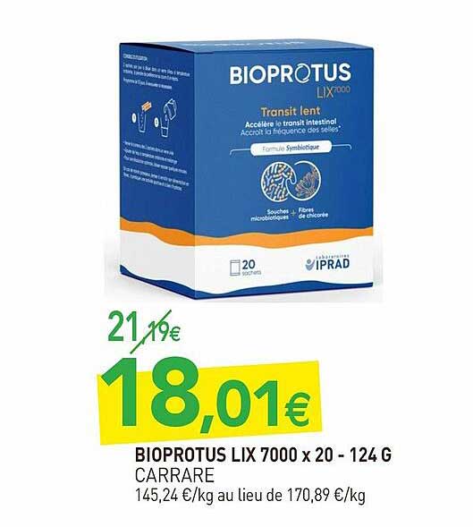 bioprotus lix 7000 x 20 - 124 g carrare