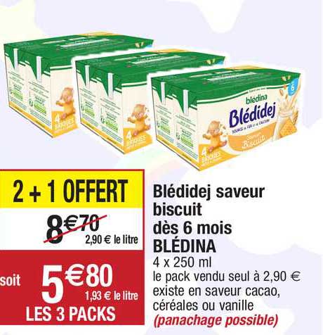 Blédidej Saveur Biscuit Dès 6 Mois Blédina