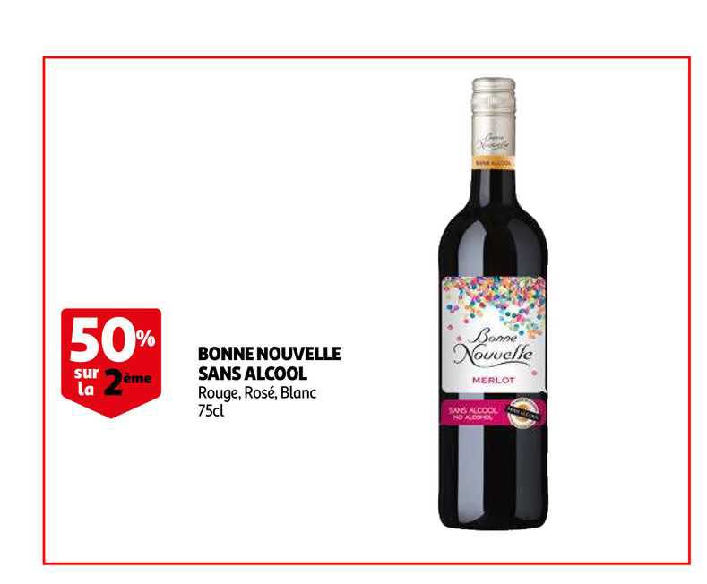 bonne nouvelle sans alcool