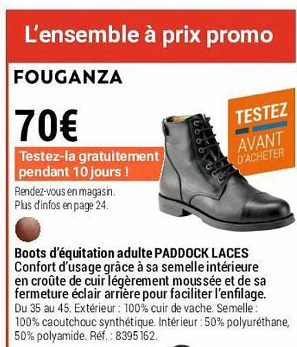 boots d'équitation adulte poddock laces