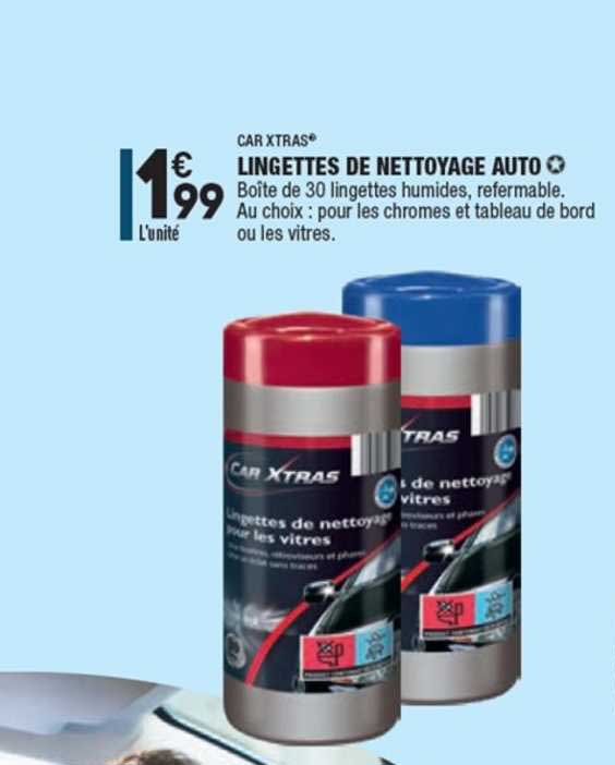 car xtras lingettes de nottoyage auto