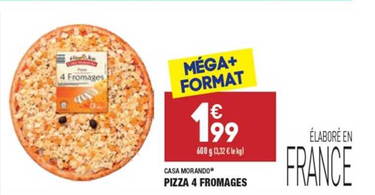 casa morando pizza 4 fromages