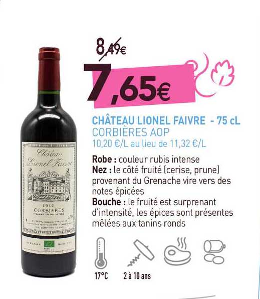 château lionel faivre - orbières aop