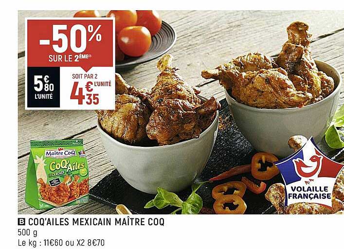 coq'ailes mexicain maître coq