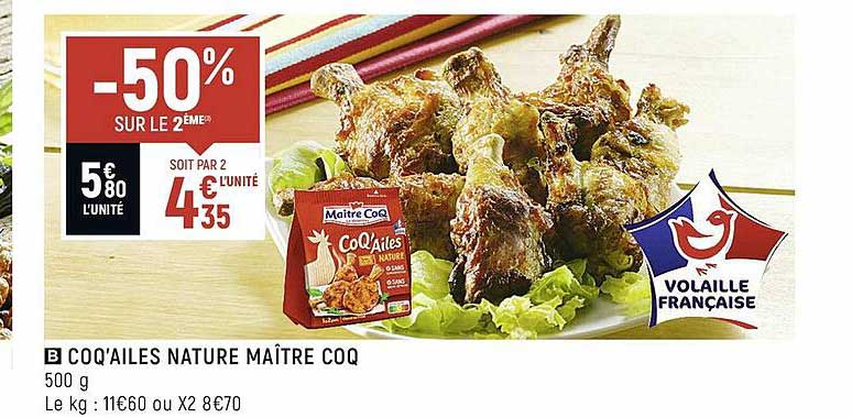 coq'ailes nature maître coq
