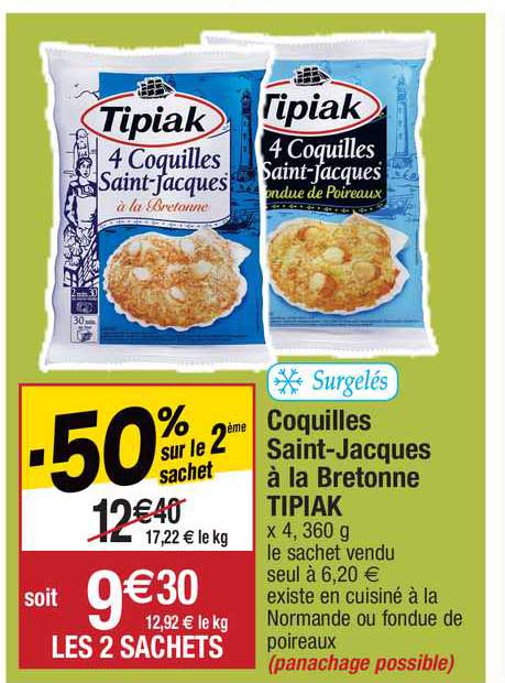 coquilles saint-jacques tipiak