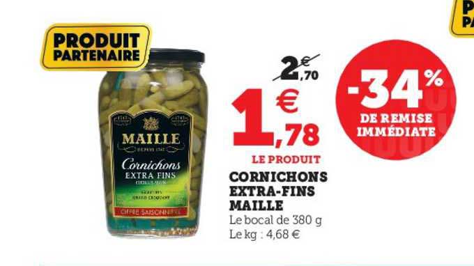 cornichons extra-fins maille