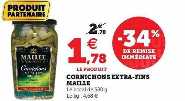 cornichons extra-fins maille