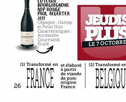 coteaux bourguignons aop rouge paul aegerter 2019