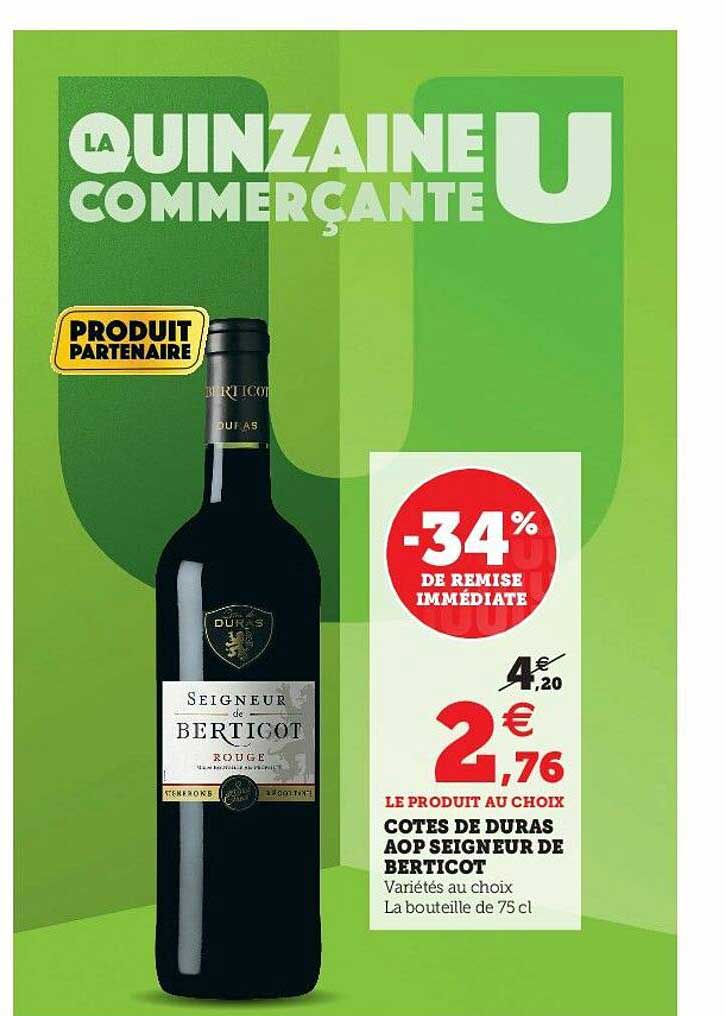 côtes de duras aop seigneur de berticot