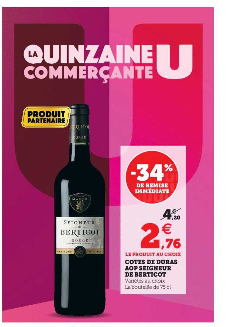 côtes de duras aop seigneur de berticot