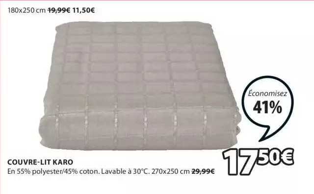 couvre-lit karo
