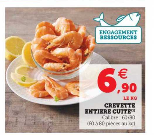 Crevette Entière Cuite