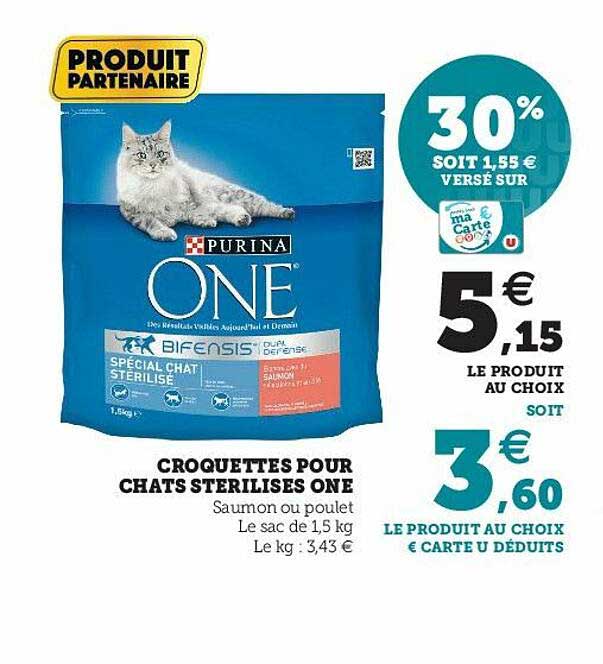 Croquettes Pour Chats Stérilisés One