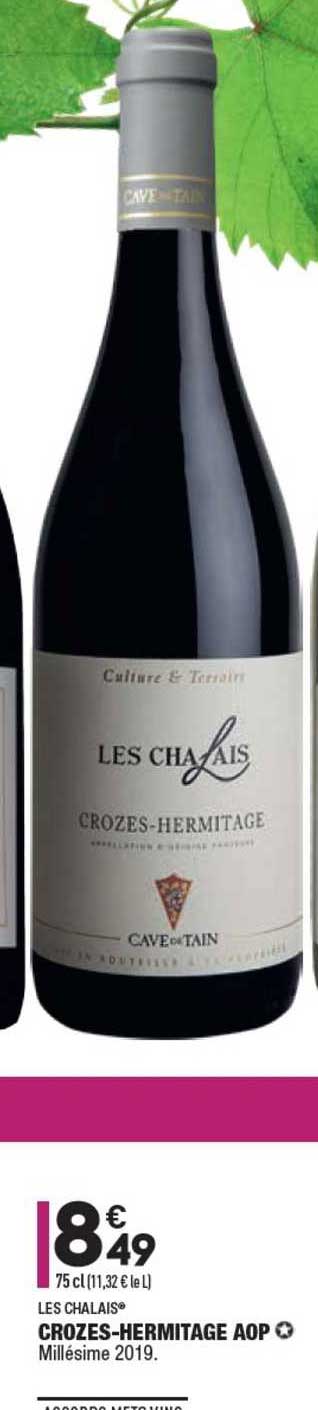 crozes-hermitage aop les chalais