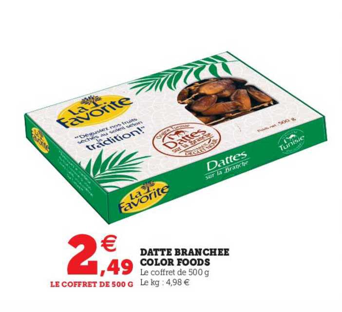 datte branchée color foods
