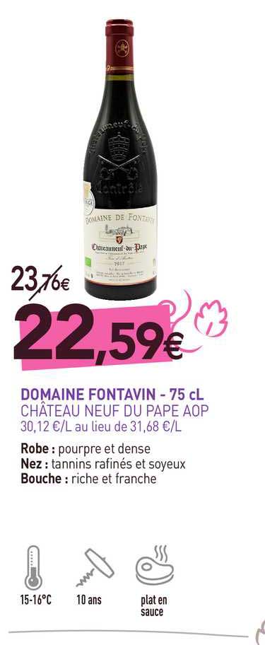 domaine fontavin - 75 cl château neuf du pape aop