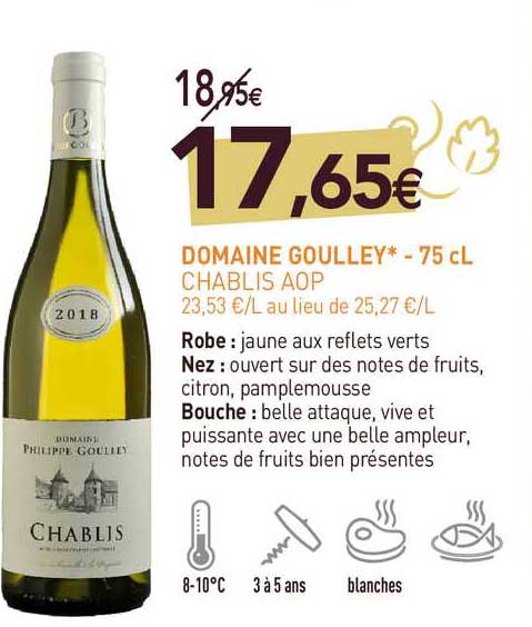 Domaine Goulley - 75 Cl Chablis Aop