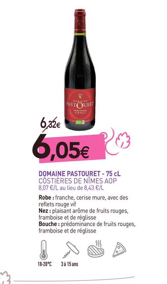 Domaine Pastouret - 75 Cl Côstières De Nîmes Aop