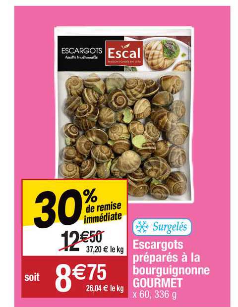 escargots préparés à la bourguignonne gourmet