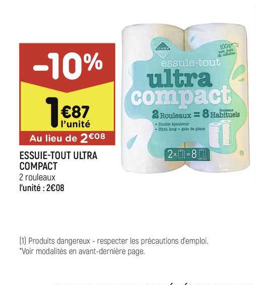 essuie-tout ultra compact