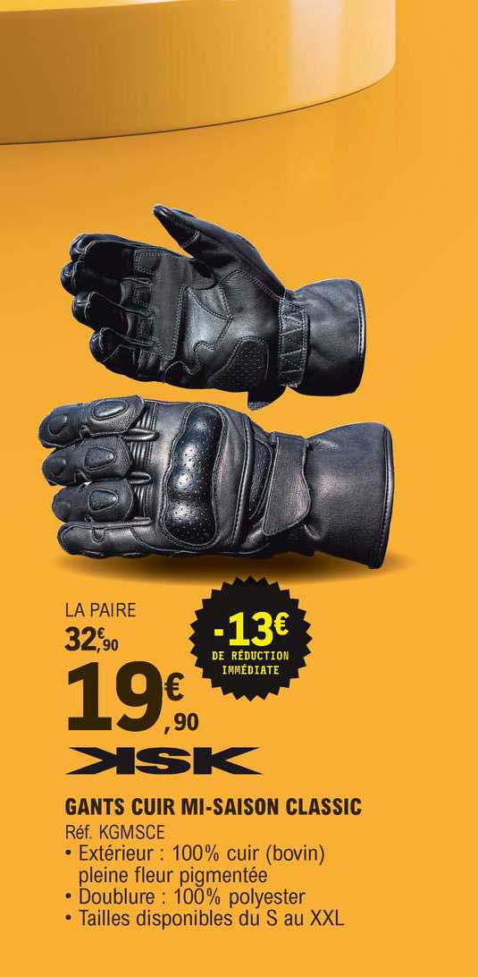 gants cuir mi-saison classic ksk