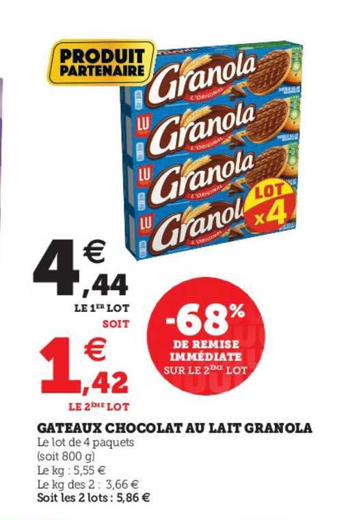 Gâteau Chocolat Au Lait Granola