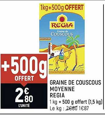 graine de couscous moyenne regia