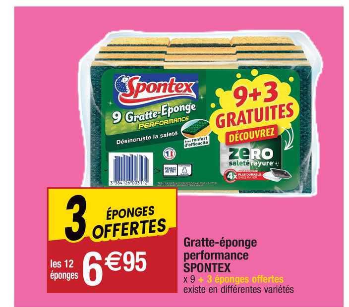 gratte-éponge performance spontex