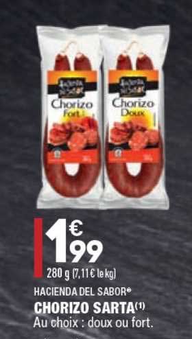 hacienda del sabor chorizo sarta