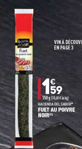 Hacienda Del Sabor Fuet Au Poivre Noir