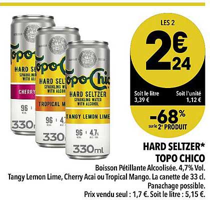 Hard Seltzer Topo Chico