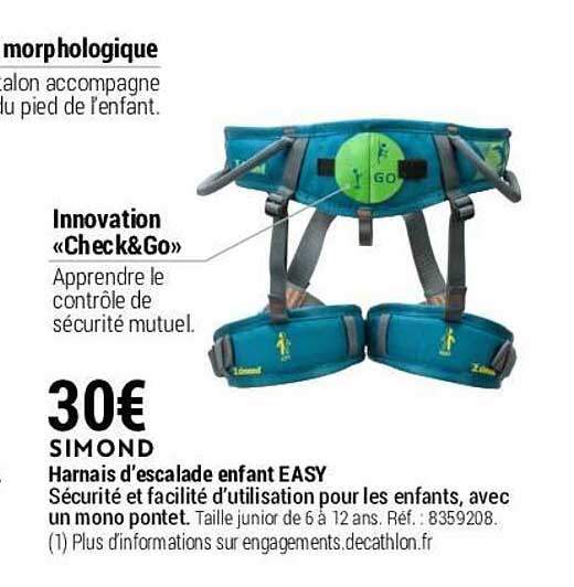 harnais d'escalade enfant easy