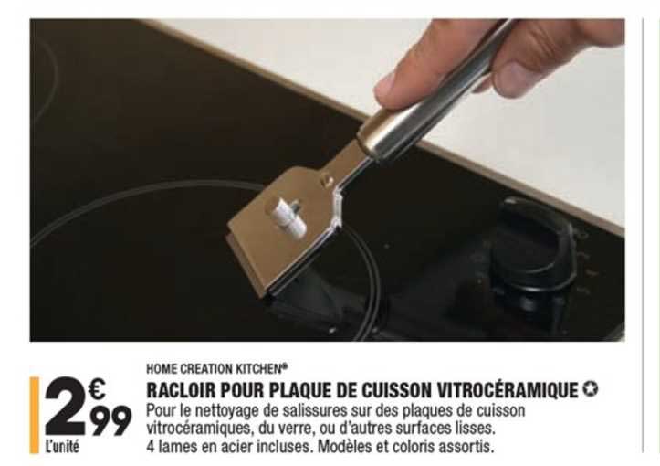 home creation kitchen racloir pour plaque de cuisson vitrocéramique