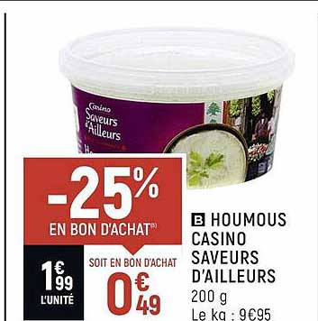 houmous casino saveurs d'ailleurs