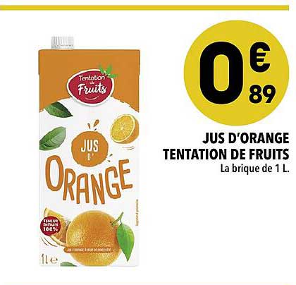 Jus D'orange Tentation De Fruits