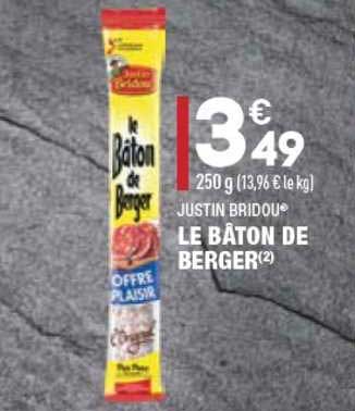 justin bridou le bâton de berger