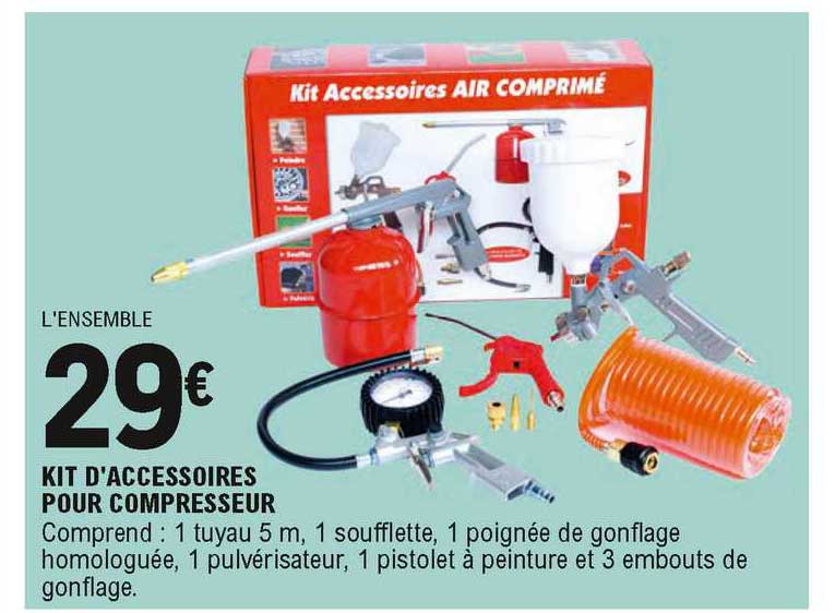 kit d'accessoires pour compresseur